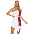 thumbnail image 2 of Sxiwei Robe Cosplay Grecque Grecque Ancienne Charmant pour Femmes avec Bandeau Bourgogne 3TG, 2 of 6