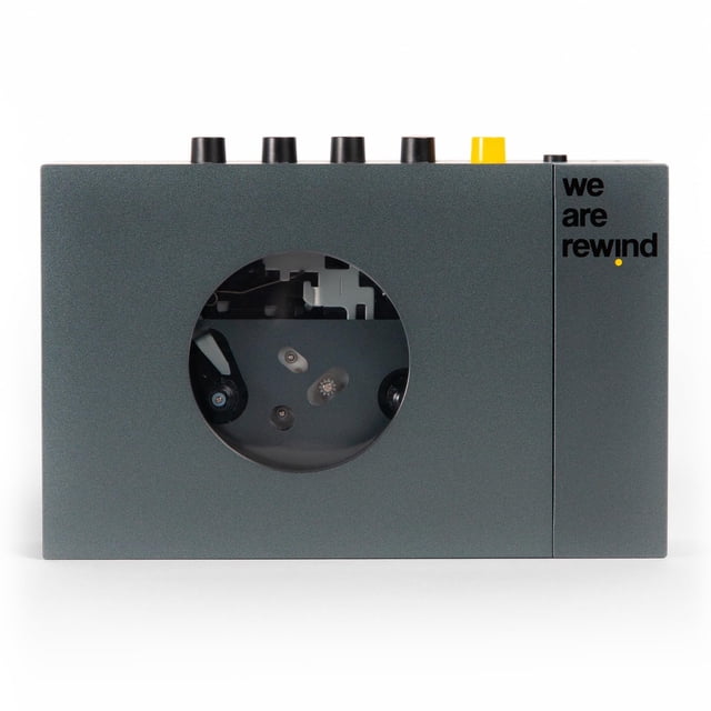 Reproductor de casetes We Are Rewind con Bluetooth y grabadora, gris