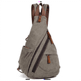 thumbnail image 1 of KL928 Canvas Sling Bag Sling Backpack for Men Women Crossbody Shoulder Bag Small Backpack, 1 of 7