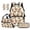 Cartoon Capybara, variant on Sea Turtle Print Kids Backpack and Lunch Box Set 4-Piece 17 Inch School Backpack, Lunch Bag, Pencil Case, Bookmark, for Elementary Boys and Girls Back to School