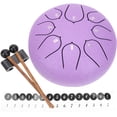 thumbnail image 1 of Tongue Drum Steel Tongue Drum Hand Drum Portable Practice Percussion Instrument, 1 of 8