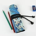 thumbnail image 4 of 24/36/72 Slots Pencil Wrap Pencil Rolls, Artist Colored Pencils Roll Up Bag Short Brushes Pouch Case Pencils Organizer for Drawing Coloring and Sketching (Black, 72slots), 4 of 7