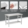 thumbnail image 3 of EDTara 48"x30" Stainless Steel Work Table, NSF Folding Table Commercial Heavy Duty Prep Table with Adjustable Undershelf for Kitchen, Restaurant, Garage, Home, 3 of 7