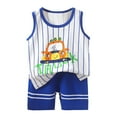 thumbnail image 3 of Futezty Toddler Boys Clothes Summer Outfit Sets, Toddler Baby Boys Summer Outfits Short Sleeve Cartoon Print T-Shirt Tops Shorts Sets 2Pcs Cute Baby Boys Clothes For 1t 2t 3t 4t 5t 6t, 3 of 6