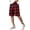 L172-Red, variant on xfsWaSs Men's Casual Shorts Classic Plaid Straight Leg Shorts Drawstring Elastic Waist Summer Shorts With Pockets Soft Breathable Bottoms Sports Short Pants