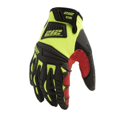 

212 Performance IMPC5-88-010 Super Hi-Vis Cut and Impact Resistant Work Gloves (EN Level 5/ANSI A4) Large