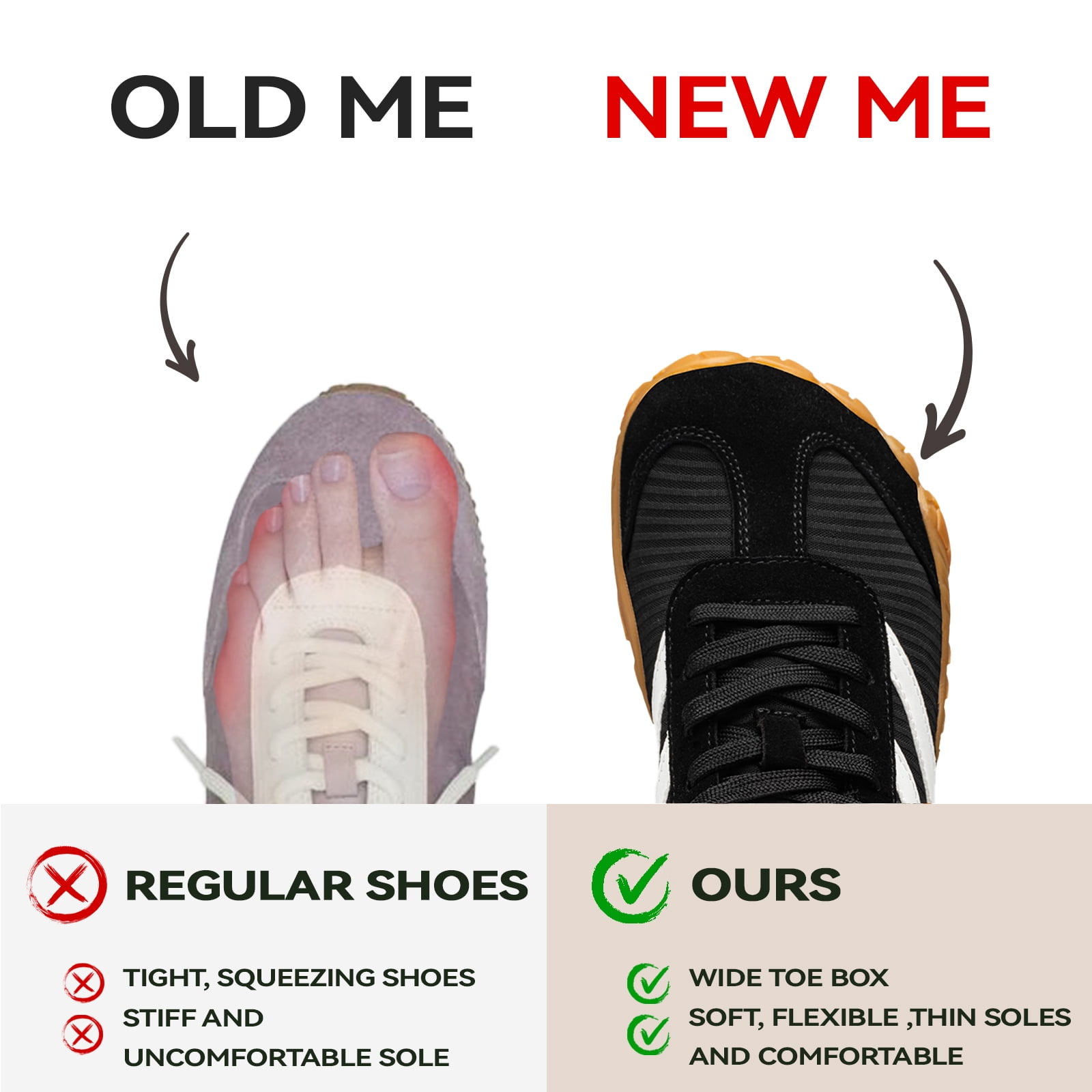 Barefoot Shoes Women Casual Sneakers, Wide Toe Box Shoes Women Zero Drop Barefoot Shoe Men,Non-Slip Lightweight Breathable Running Shoes,Comfortable Fashion Outdoor Walking Hiking Shoes Unisex