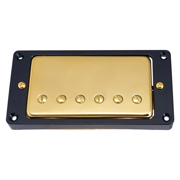 Equipo de recogida de doble bobina Sunnimix 1 pieza pastilla de puente de cuello de guitarra eléctrica Marco negro