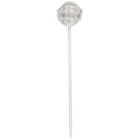 Clear Party Picks, Diamond Shape - Case of 96