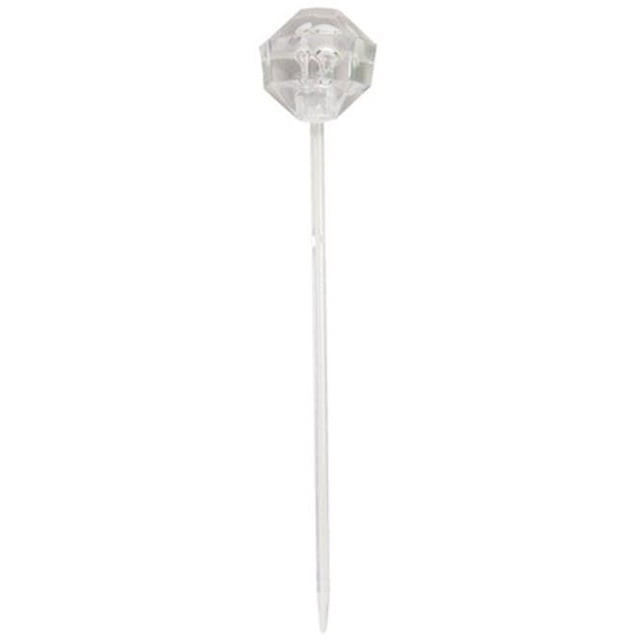 Clear Party Picks, Diamond Shape - Case of 96