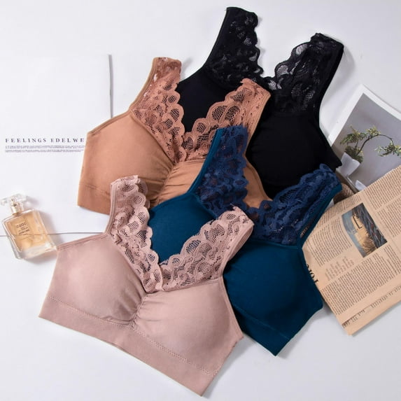 Women's Seamless Lace Wrapped Vest Tube Top Wide-Shoulder Beauty Back
