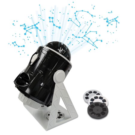 Lexibook Speaking 2-in-1 Constellations and Images Planetarium Projector, bilingual Spanish-English, 24 images to discover space, 2 constellation domes, STEM, Black/White, NLJ181i2