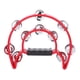 thumbnail image 1 of Pandereta Doble Fila, Doble Fila Jingles Handbell Pandereta Percusión Instrumento Musical para Niños(Rojo), 1 of 5