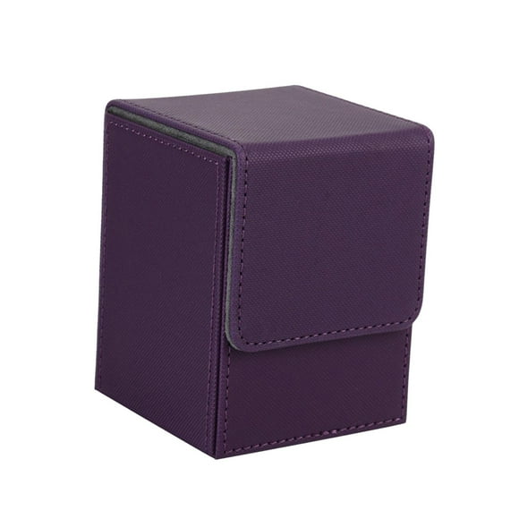 Tachiuwa Card Deck Box Game Card Protector for + Cards Organizer Card Holder for Collectible Cards Durable Card Storage Case for Trading Card Game Purple