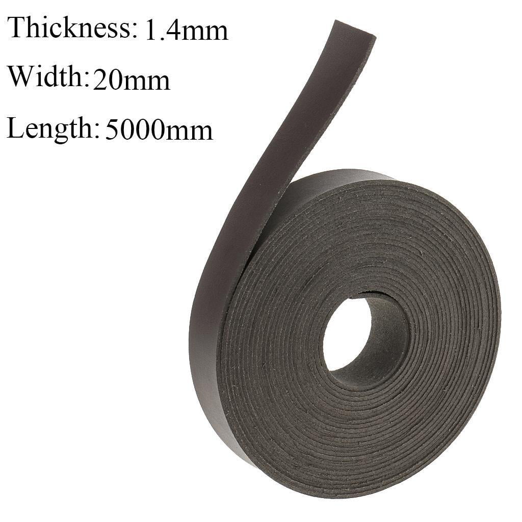 5 Meters 2cm Leather Strap Strips for Leather Craft Bag Handle Black 