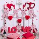 thumbnail image 5 of Apmemiss Clearance Valentine's Day Wreath Bow Heart Printed Valentine's Day Bow Large Gift Bow Tree Topper for Valentine's Day Wedding Mother's Day Front Door Indoor Outdoor Home Decoration, 5 of 5