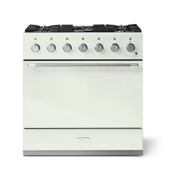 Aga Amc36df Mercury Series 36" Wide 4.9 Cu. Ft. Slide In Dual Fuel Range - White