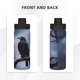 thumbnail image 3 of Cuervo místico y botella de agua deportiva completa con aislamiento de acero inoxidable, taza portátil, botella de agua para exteriores, moda, viajes, fitness, estudiante, talla única., 3 of 7