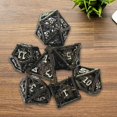thumbnail image 1 of de dados poliédricos huecos de 7 piezas, s , dados de entretenimiento, de dados, de dados D&D para MTG, RPG, s negro yotijar Dados DND, 1 of 6