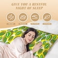 thumbnail image 3 of Naloa Watercolor Kiwi Fruits Summer Super Soft 20x60 Body Pillow Case,Long Side Hidden Zipper（PILLOWS ARE NOT INCLUDED）, 3 of 6