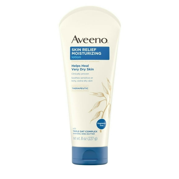 AVEENO Active Naturals Skin Relief Moisturizing Lotion 8 oz (Pack of 4)