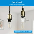 DEWENWILS Light Sensor Socket 2 Pack, Automatic Dusk to Dawn Light Bulb