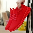 thumbnail image 6 of BUBUDENG Womens Slip-on Sneakers Athletic Walking Sneakers Lightweight Casual Running Gym Shoes Size 9.5 Red, 6 of 8