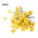 thumbnail image 4 of Injueey 20X flor artificial planta falsa decoración de boda DIY Prop artesanía de aniversario de larga duración Color brillante balcón Margarita Flores artificiales Amarillo Injueey HA084462-03, 4 of 6