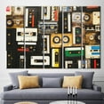 thumbnail image 5 of Old Cassette Printed, Tapes Printed, Cassette Canvas, Music Art, Retro Wall Art, Vintage Cassette Art Canvas, Vintage Canvas, Canvas Wall Decor - 3P-White Framed, 5 of 9