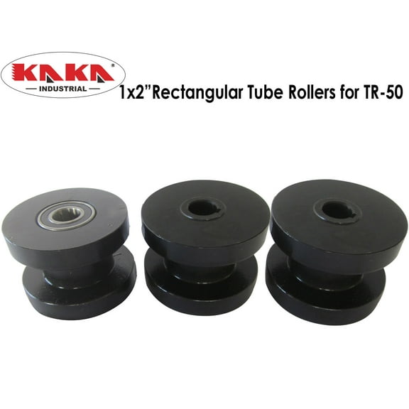 KAKA Industrial 1X2" Rectangular Tube Rollers for TR-50, Misc. Rollers, Compatible With Tube Roller TR-50