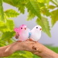 thumbnail image 6 of Jiibva 4pcs Miniature Bird Figurines Small Bird Models Simulated Animals Ornaments Artificial Miniature Animal Model Birds Craft Bird, 6 of 7