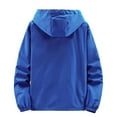 thumbnail image 3 of Men Waterproof Jacket Hooded Sport Coat Unisex Outwear Lightweight Windbreaker, 3 of 13