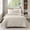 Beige, variant on Sprout Green Twin Size Quilt Set - Soft Microfiber Bedspread with 1 Sham, Lightweight & All-Season Geometric Coverlet for Cozy Bedding