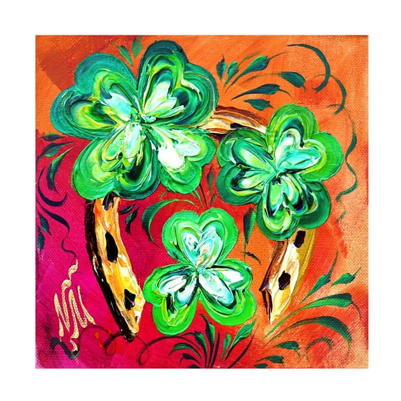 Natasha Mylius 'Irish Good Luck' Canvas Art