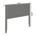 thumbnail image 6 of AFI Nantucket Full Solid Wood Panel Headboard with Attachable Charger, Grey, 6 of 6