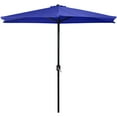 thumbnail image 2 of ABCCANOPY 11FT Patio Half Umbrella With Crank Handle, Blue, 2 of 7