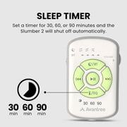Avantree Slumber 2 - Bluetooth 5.4 Pillow Sleep Headphones with 4 Flat Speakers, White Noise, Remote Control, Sleep Timer - Soft & Comfortable Design for Side Sleepers