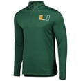thumbnail image 2 of Men's Fanatics Green Miami Hurricanes Tough Minded Quarter-Zip Top, 2 of 3