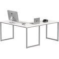 thumbnail image 4 of Commercial-Grade Office Computer Desk  x cm  Silver w/Espresso Top, 4 of 6