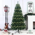 thumbnail image 2 of Árbol de Navidad Sky Green Pino Artificial 1.80M Frondoso Verde Guirnalda de 250 Luces LED 23M, 2 of 5