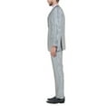 thumbnail image 5 of Julinie 3-Piece Solid Sharkskin Suit Set with Jacket, Vest, and Dress Pants, Slim Fit, 5 of 5