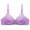 Purple, variant on qolati Women T-Shirts Bras Comfortable Soft Wireless Everday Sleep Bra Plus Size Breathable Seamless Gathered Sports Bras
