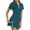 Dark Green, variant on Tanghaowl Short Sets for Women, Women's Comfortable Slim Fit Short Set for Daily Wear featuring Soft Stretch Zipper Short Sleeve Sports Style Dark Purple XL