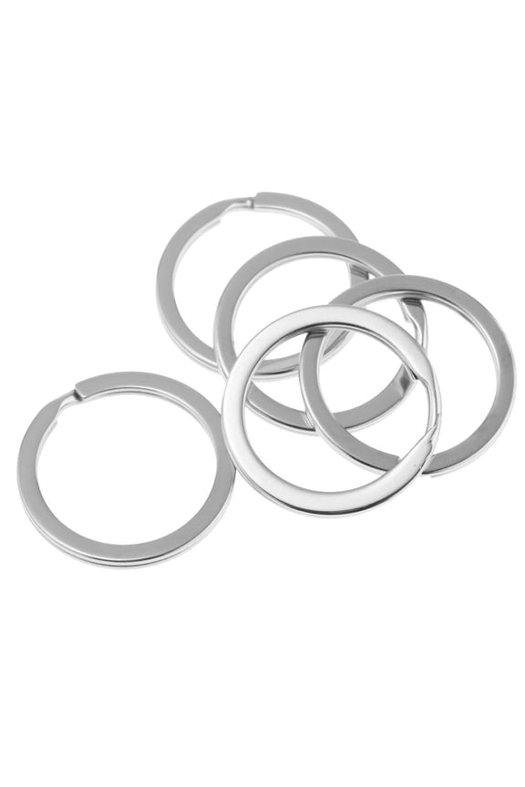 100pcs 28mm Vintage Flat Split Key s Keychain for DIY Accessories