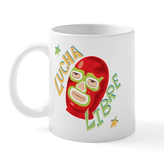 CafePress - Lucha Libre Mug - 11 oz Ceramic Mug - Novelty Coffee Tea Cup