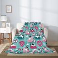 thumbnail image 2 of Sikiie Swimming Bulldog Cozy Flannel Fleece Throw Blanket: Lightweight & Thick for All Seasons - Perfect for Women, Men, & Kids"50"x40", 2 of 6