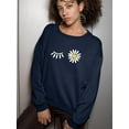 thumbnail image 2 of Daisy Wink Sweatshirt Women -Image by Shutterstock, Female 5X-Large, 2 of 4