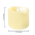 thumbnail image 6 of Candle Choice 6 Piece Flameless LED Votive Candles with Remote & Timer - Realistic Flickering Battery-operated Powered Electronic Tealight Candles 1.5”x1.5” Long Lasting Batteries Included 6-Pack, 6 of 6