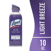 Lysol Air Sanitizer Spray, For Air Sanitization and Odor Elimination, Light Breeze Scent, 10 Fl. Oz