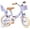 Purple, variant on Girls Bike with Basket for Toddlers and Kids Aged 3-14 Years Old, 14 16 18 Inch with Training Wheels & Doll Seat, 20 Inch with Kickstand & Rear Rack, Princess Style Bicycle for Gift
